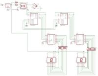 Schemat licznika 0-99 na 7490 i 7475 – jak podłączyć transoptor i wyświetlacze?