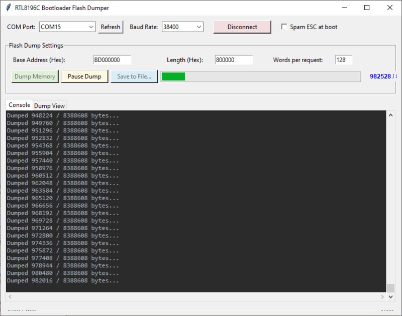 Analysis of the inside of the router, memory ripping, bootloader, custom program for UART