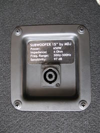 Subwoofer STX na głośniku SW.STX.15.3.800.4.F.A.MC Subwoofer STX na głośniku SW.STX.15.3.800.4.F.A.MC