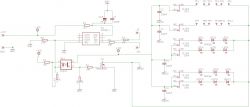 Electrical schematic with WS2811 chip and connected LEDs.