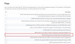 Screenshot of a flags list for MQTT software, with the flag ID 7 highlighted.
