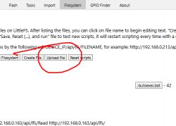 Screenshot of a user interface with the Upload file button circled on a file management options page.