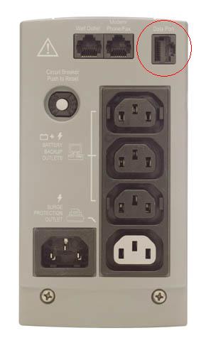 UPS APC Back CS 500VA (BK500EI) - Schmat kabla RJ45 do USB ?