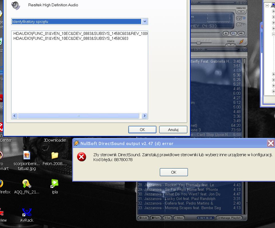Неправильный драйвер directsound код ошибки 88780078