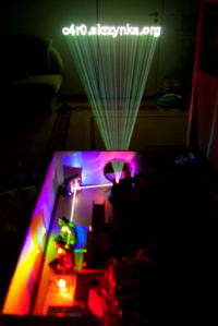 Projektor laserowy RGB o mocy pół wata