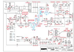 Electrical schematic of Kemppi Minarc 150/150AU welder with voltages and components labeled