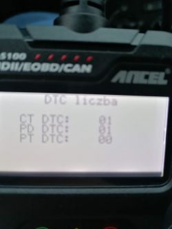 Peugeot 307 1,4 benzyna. - Błąd antipollution fault.