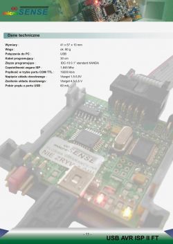 Poszukuję dokumentacji do programatora MicroSense USB AVR ISP II FT