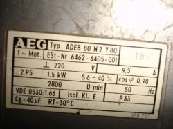 Wiring AEG Tischkreissäge ADEB 80 N 2 Y 80: 230V, 2PS Single-Phase Motor with 4 Wires Wiring AEG Tischkreissäge ADEB 80 N 2 Y 80: 230V, 2PS Single-Phase Motor with 4 Wires