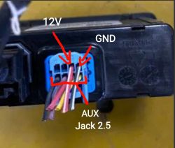 Renault Megane IV - Rozpiska pinów gniazda modułu USB 280237588R
