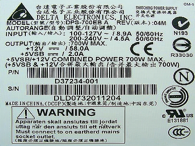Delta Electronics INC model: DPS-700EB A rev: 04M uruchomić zasilacz serwerowy?