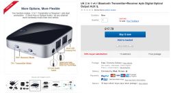 Adapter bluetooth do TV do słuchawek bluetooth SONY WH-CH500B