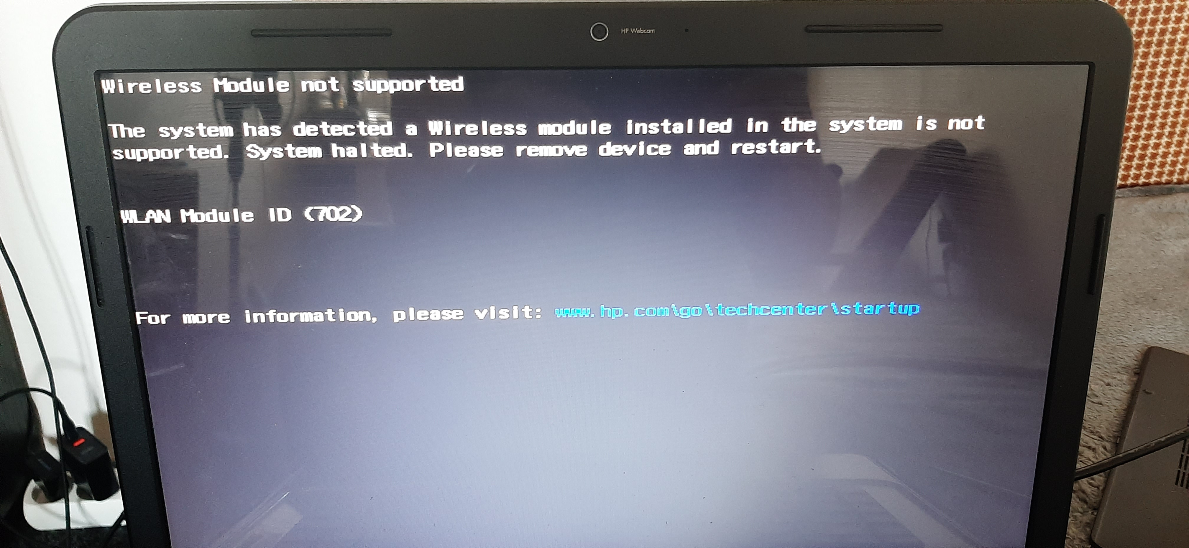 HP Pavilion G6 po wymianie karty sieciowej na nową nie widzi jej