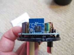 Interior of Tuya BSD29 Smart Plug with WL2S Module Photo of the interior of a Tuya BSD29 smart plug with a visible WL2S module.