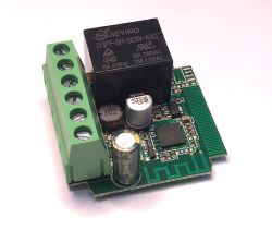 JY3FF relay module with wireless interface Remote relay module with green terminal block and black JY3FF relay