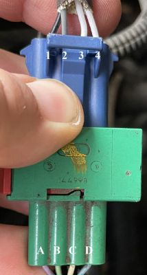 Peugeot 407 2,2B - Schemat elektryczny sonda lambda-podłączenie