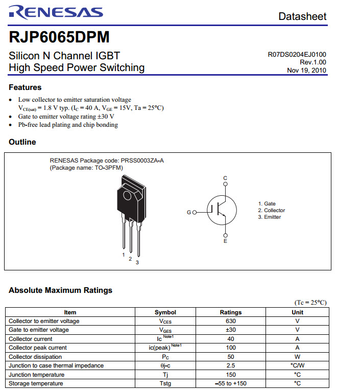 tranzystor FGPF4633 zamienniki - zamienniki tranzystorow do Y sus/ow ...