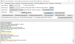 BK7231 Easy UART Flasher Interface BK7231N flasher tool interface with open log window.