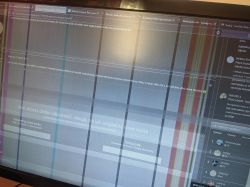 Samsung SyncMaster S22B300 - kolorowe paski, zniekształcone barwy na całym ekran