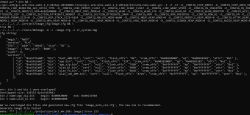 Screenshot of a software build process showing an error about overlapping binary files.