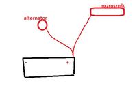 Renault Clio 1 1.9d - dlaczego prąd na rozruszniku po odpaleniu?