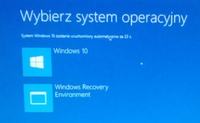 Windows 10 - Jak wyłączyć okno automatyczna naprawa oraz wybór systemu?