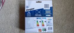 Energizer Smart LED Strip Packaging Packaging of Energizer smart LED strip with features and specifications displayed.