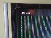 LCD TV Sony Bravia KDL-46X4500AEP - vertical stripes on the screen