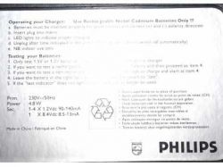 Instrukcja Obsługi Ładowarki PNC 251 Philips w Języku Polskim