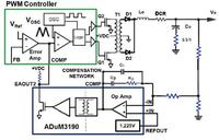 Izolowany wzmacniacz błędu w stabilizowanych przetwornicach AC/DC oraz DC/DC