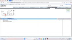 Zrzut ekranu z oprogramowania VIDA z listą błędów i schematem modułów elektronicznych.