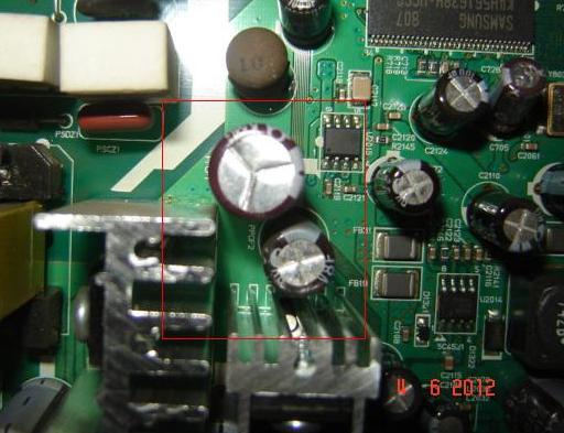 Samsung DSB-H370G nie działa - wymiana kondensatorów PPCF-1 i PPCF-2?