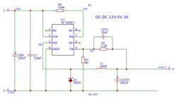Schemat przetwornicy DC-DC 12V-5V 3A