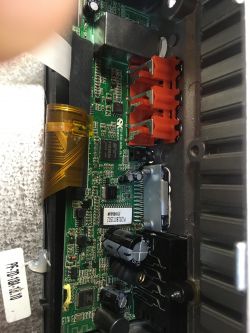 Interior view of Chinese radio's mainboard.