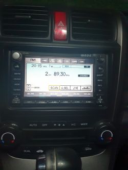 Radio samochodowe w Honda CR-V III z 2007 roku bez wyświetlania RDS