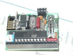 I2C Clock Synchronizer with ESP8266 Module Electronic circuit with ESP8266 module and ATtiny4313 microcontroller.
