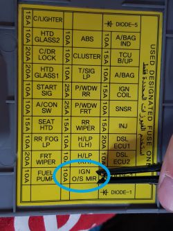 Kia picanto I 2005 benzyna - potrzebny schemat elektryczny pobór prądu na postoj