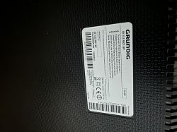 Specification label on the back of a Grundig 49 VLE 6621 BP television