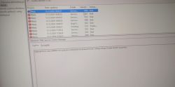 Zrzut ekranu z dziennika zdarzeń Windows z różnymi błędami, w tym związanymi z Service Control Manager.
