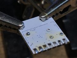WiFi Module for Soldering WiFi module PCB with soldering pins.