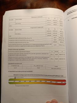 Strona raportu z charakterystyką energetyczną budynku letniskowego