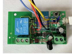 [BK7231N][CB3S + RF 433] WiFi Relais Modul 1 Kanal Tuya Switch with RF Remote TYWR 7-32 RF SWITCH