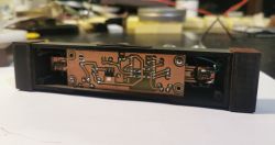 3D printed PLA enclosure with a mounted circuit board.