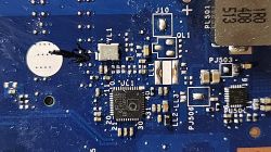 Circuit Board with Missing Components Close-up of a circuit board with missing components near markings JL1 and PD101.