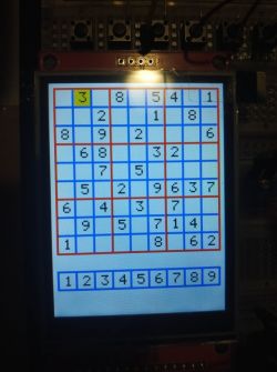Gra Sudoku AVR: Konflikt typów zmiennych w kodzie, kompilacja w Eclipse, biblioteka TFT 2,8
