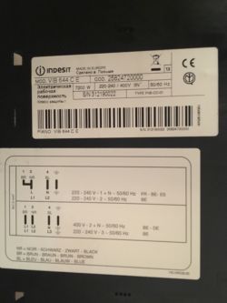 Indesit VIB644CE - Błąd F5 - Nie działają dwa palniki Indesit VIB644CE - Błąd F5 - Nie działają dwa palniki