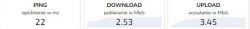 Wolny internet LTE na routerze ZTE MF286R Plus z Orange - opóźnienie i skoki ms