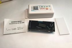 Inside view of LED Controller EC79901 with CB3S WiFi Module LED controller EC79901 with open case, showing internal components including CB3S WiFi module.