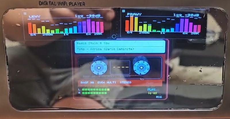Internet radio and audio file player on ESP32-S3