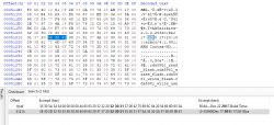 Screenshot showing a hexadecimal code snippet and its decoded text.